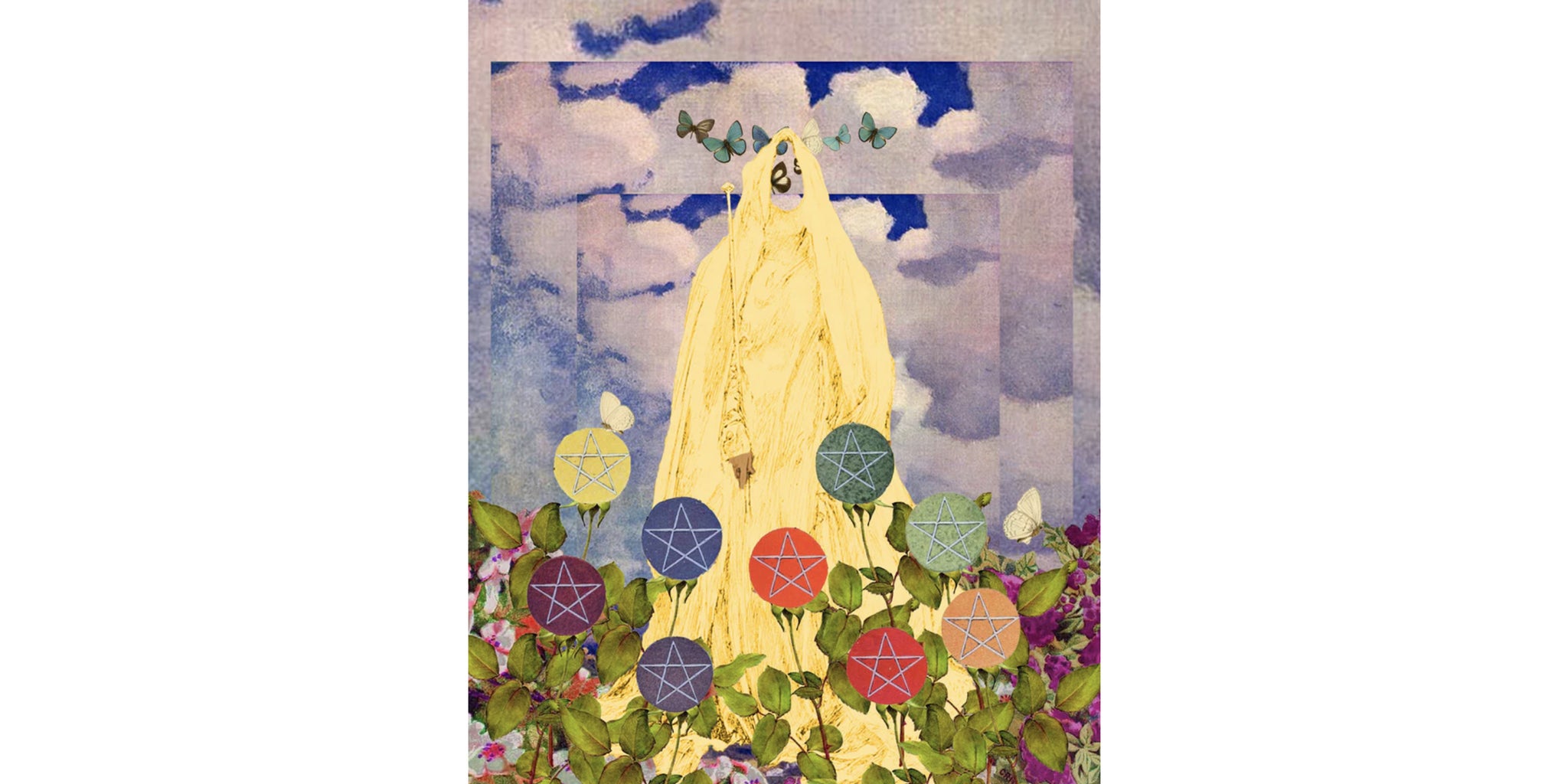 Nine of Pentacles Prayer Candle