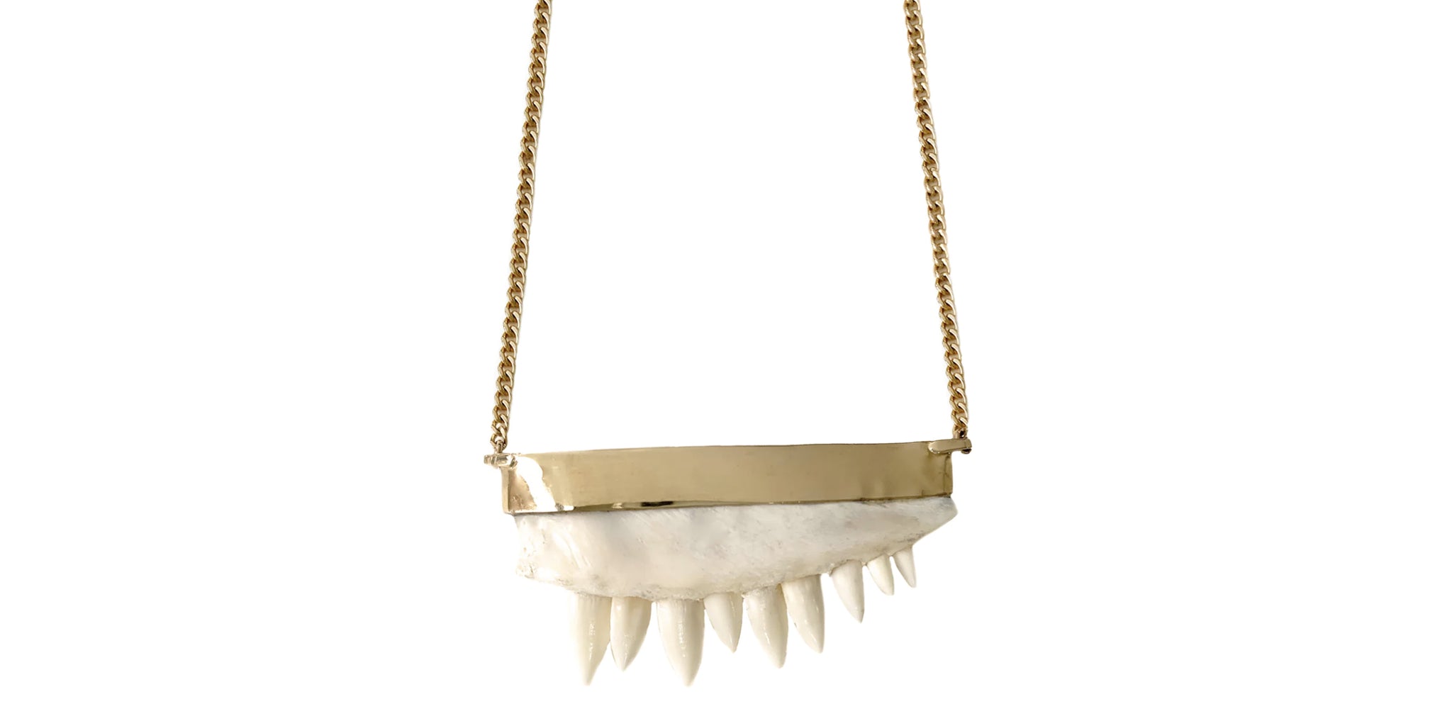 Osso Jaw Necklace - gold