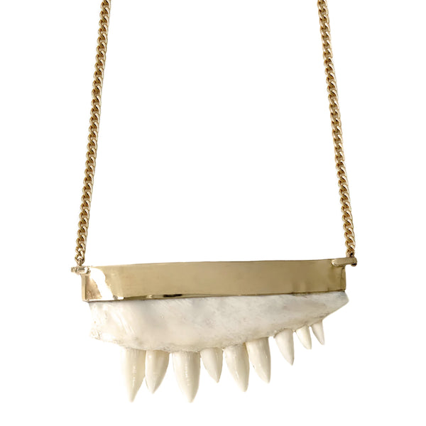 Osso Jaw Necklace - gold