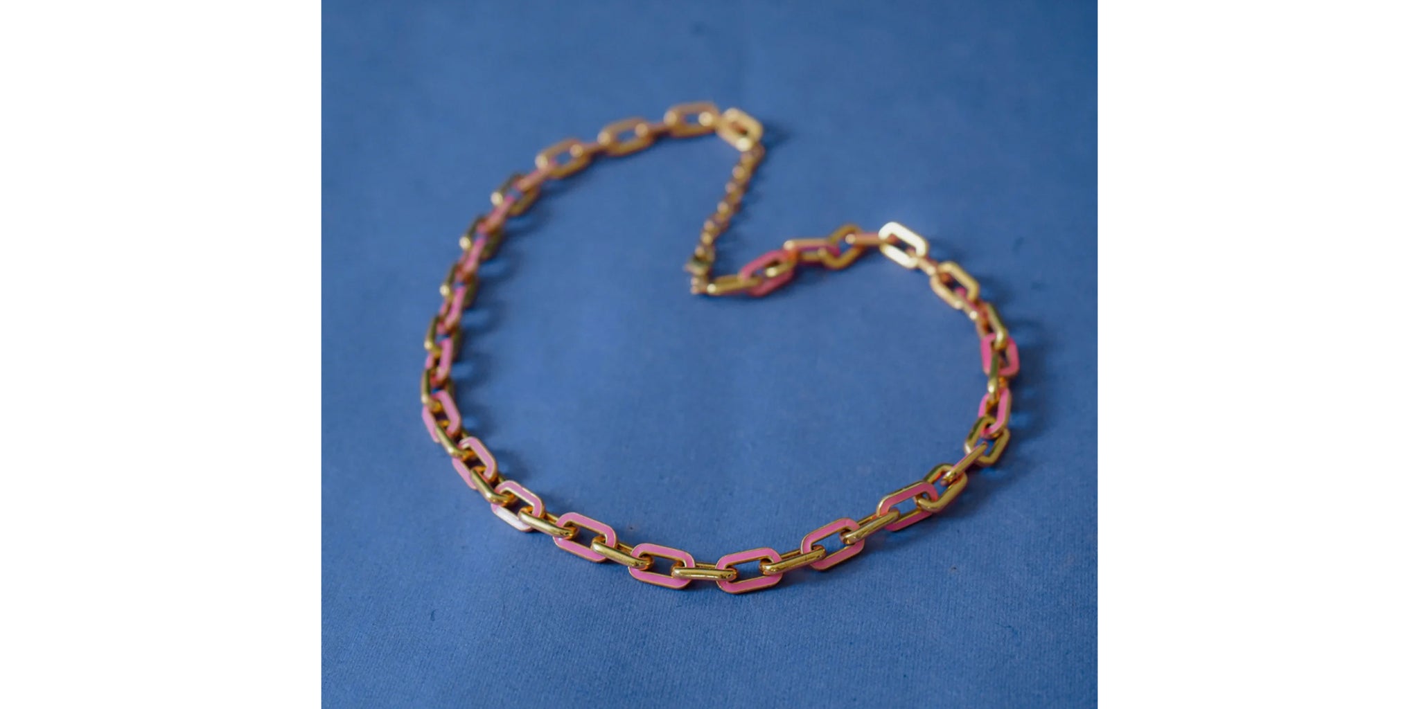 Pink Link Chain Necklace