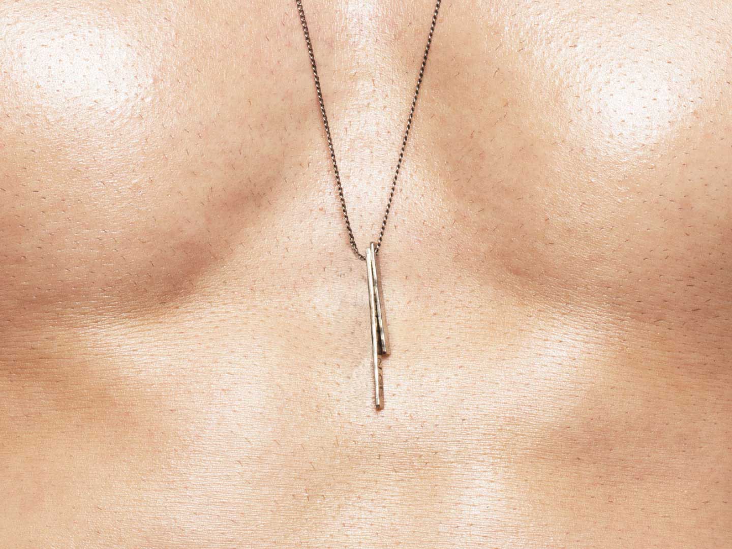 Proud Immigrant 18K Rose Gold ID Necklace