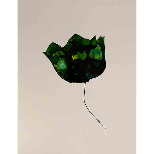Flowerscape Green Stained Glass