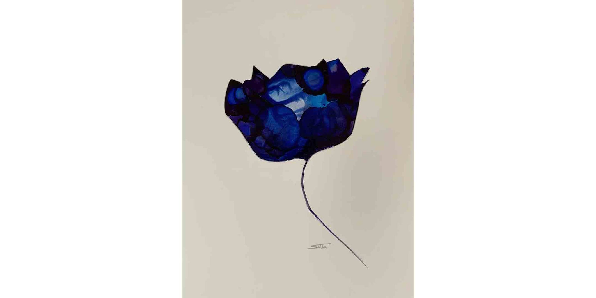 Flowerscape Sapphire Blue