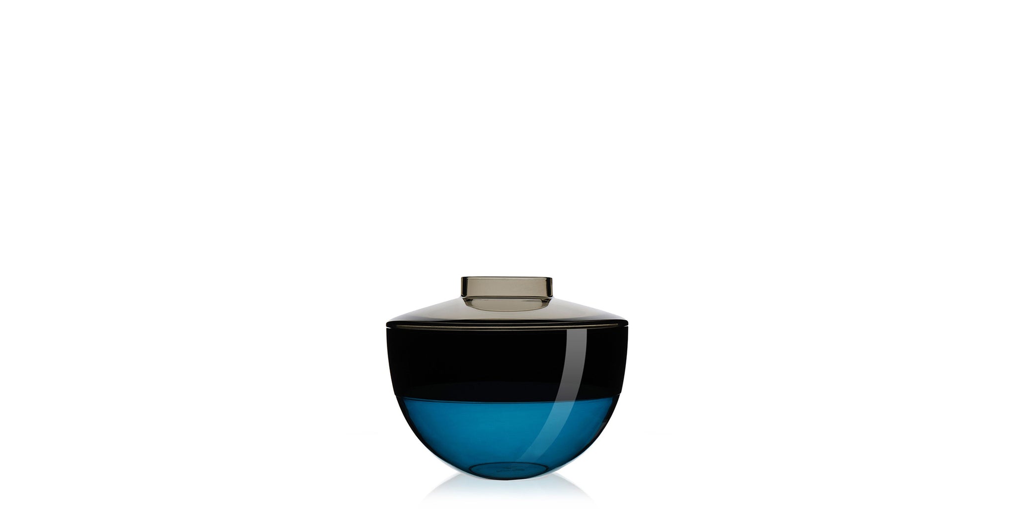 Shibuya Vase - smoky dark smoke petroleum