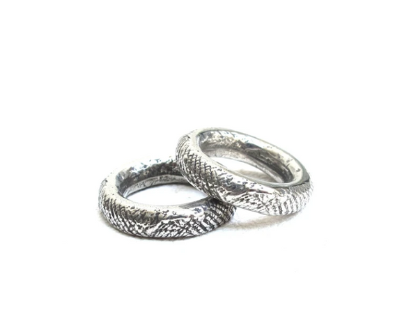 White Bronze African Ring